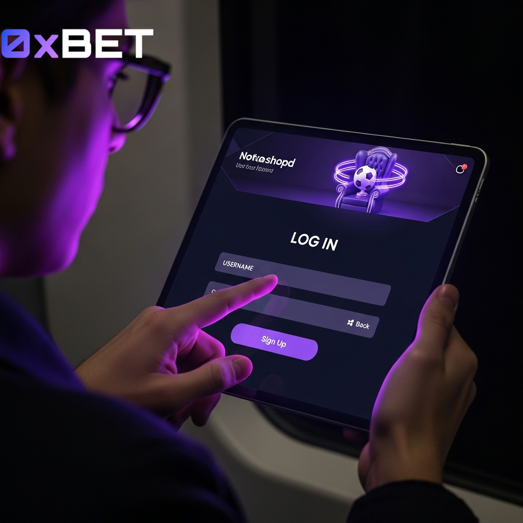 Account aanmaken en inloggen bij het 0xbet casino op tablet